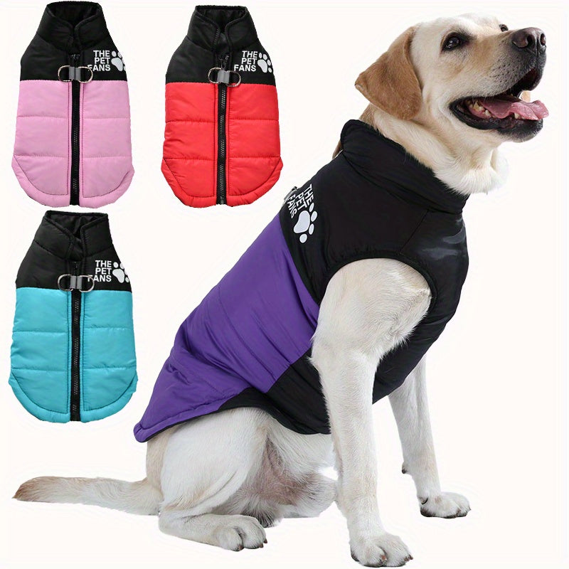 Chaqueta de Invierno Gruesa y Cálida para Perros Medianos y Grandes