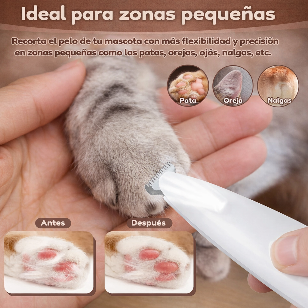 PawGlow Pro – Recortador de Patas para Perros con Luz LED