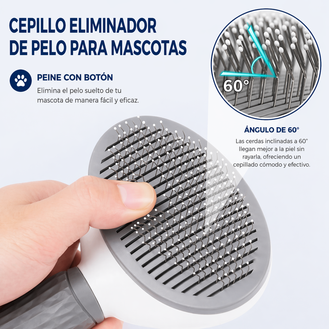 PetCare Brush - Cepillo para mascotas - Menos pelo en casa, más comodidad para ti y tu mascota