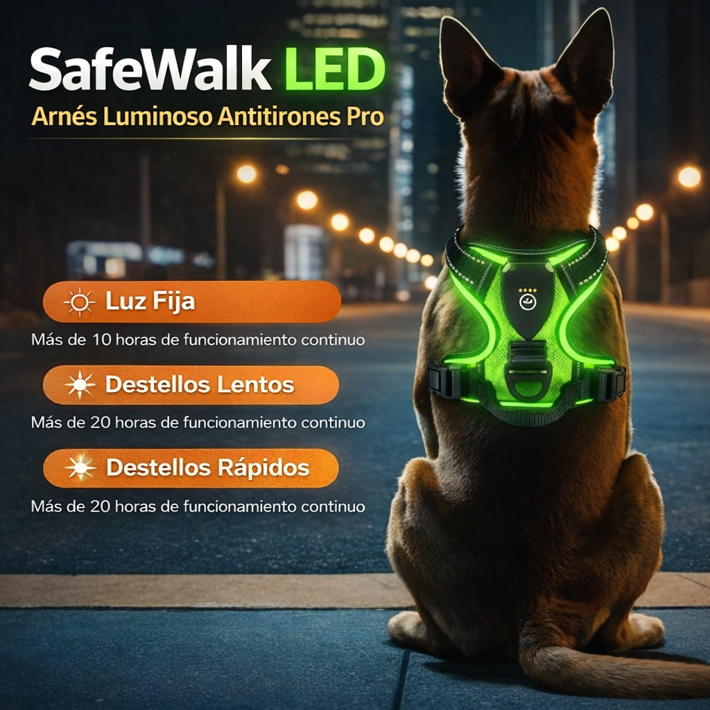 Arnés Luminoso Antitirones Pro – SafeWalk LED