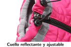 Chaqueta impermeable para mascotas con arnés