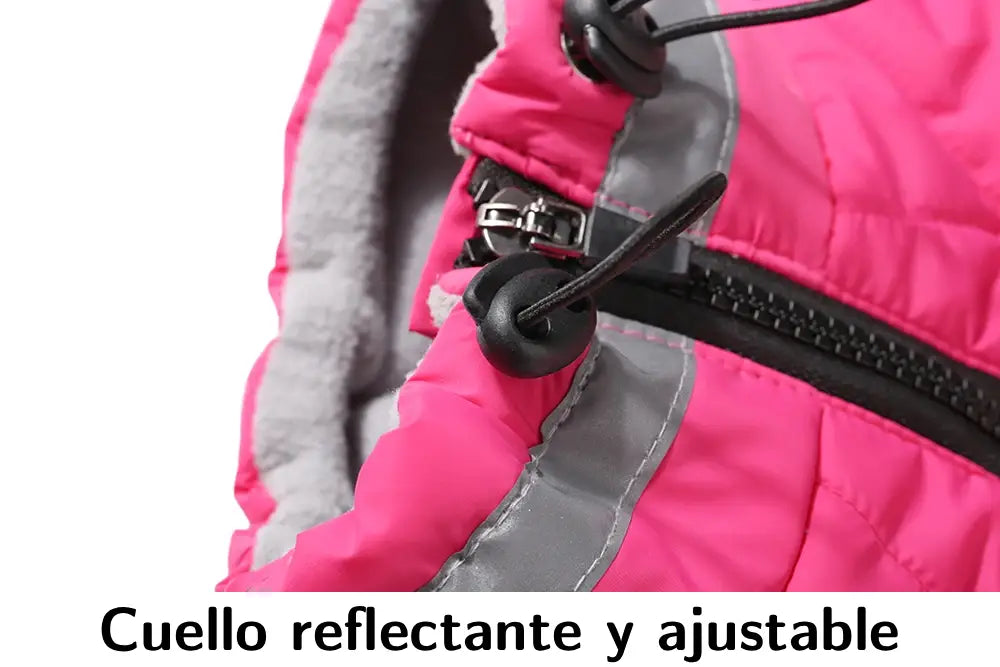 Chaqueta impermeable para mascotas con arnés