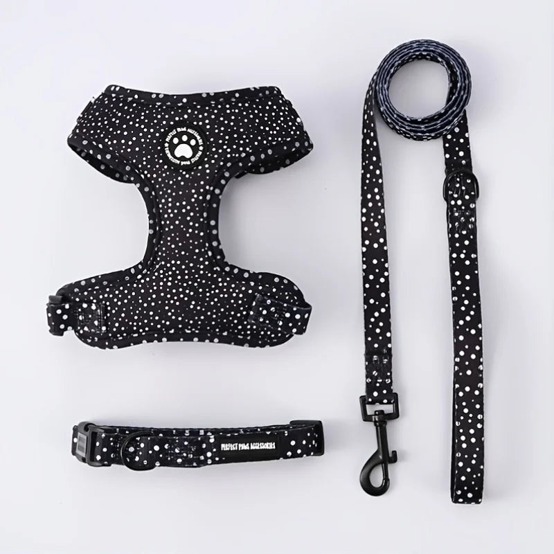 Pack Premium Arnés + Collar + Correa Antitirones para Perros
