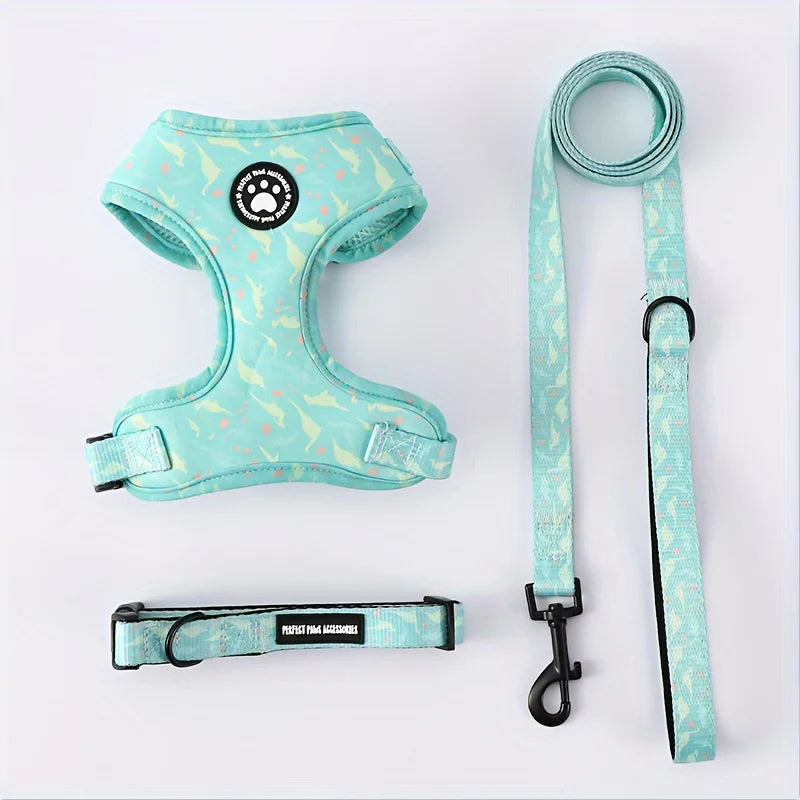 Pack Premium Arnés + Collar + Correa Antitirones para Perros
