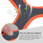 Arnés Twister - sin tirones, reflectante, con chaleco ajustable.