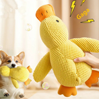 Juguete de peluche para mascotas, pato calmante