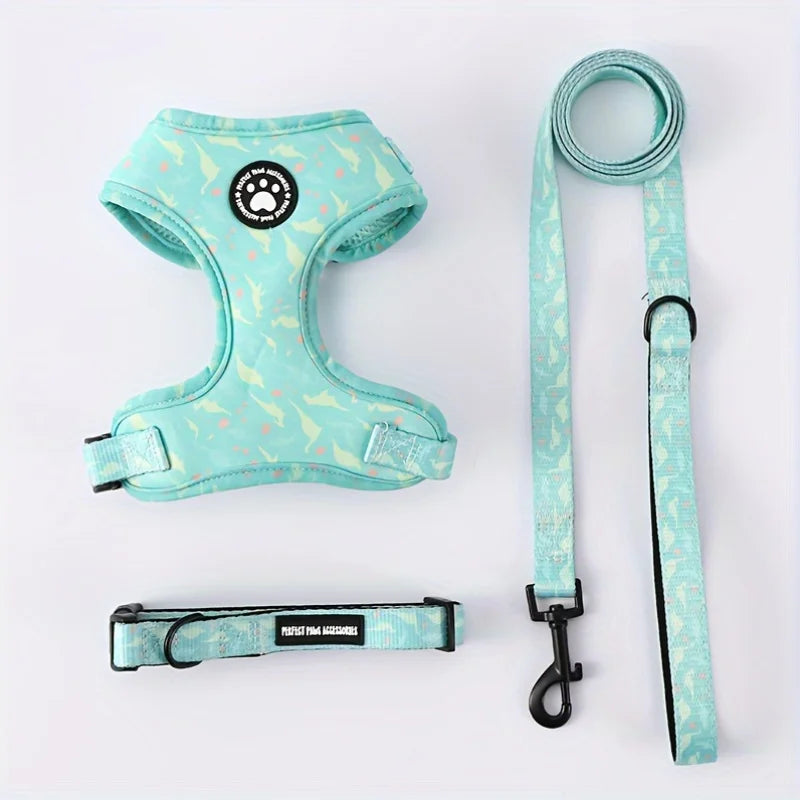 Pack Premium Arnés + Collar + Correa Antitirones para Perros