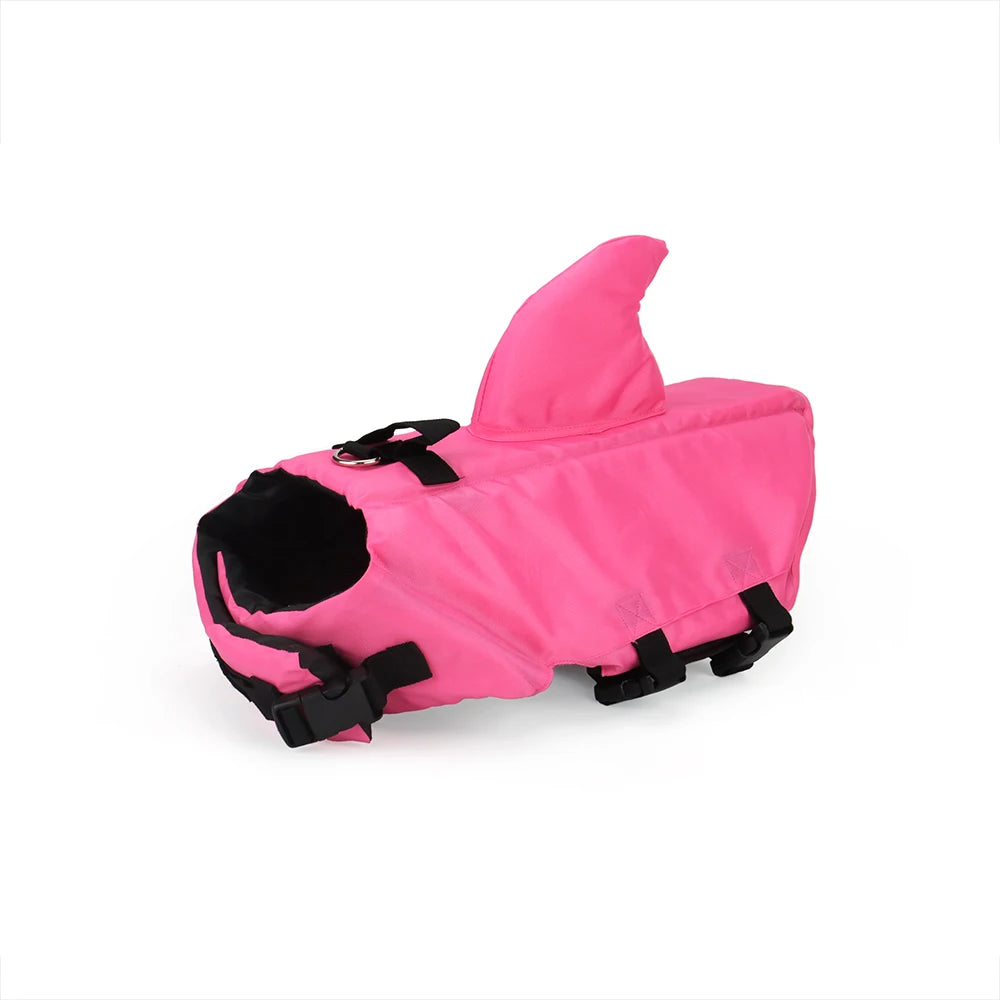 Shark Dog Chaleco salvavidas para perros con aleta de tiburón