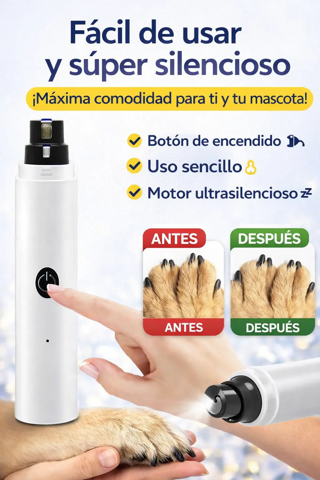 CortaUñas SmartPet - Cortauñas eléctrico para perros