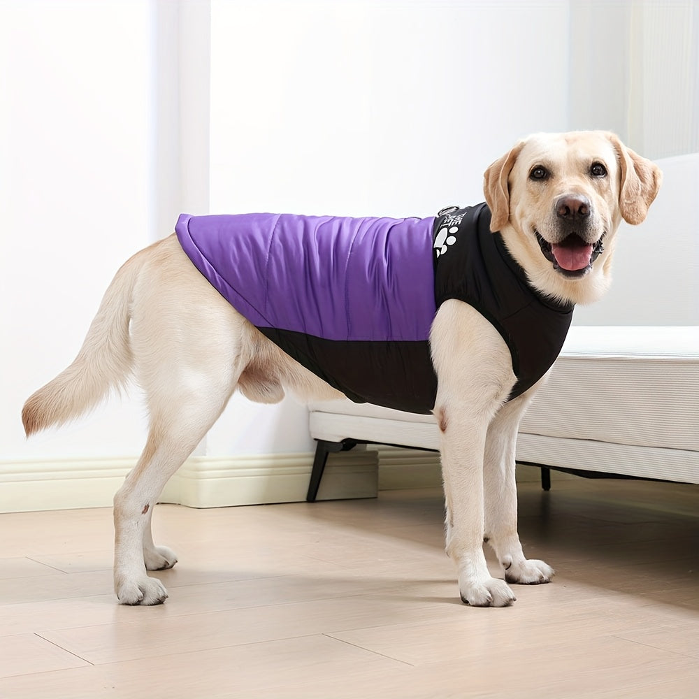Chaqueta de Invierno Gruesa y Cálida para Perros Medianos y Grandes